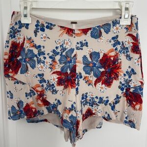 Free People Floral Shorts